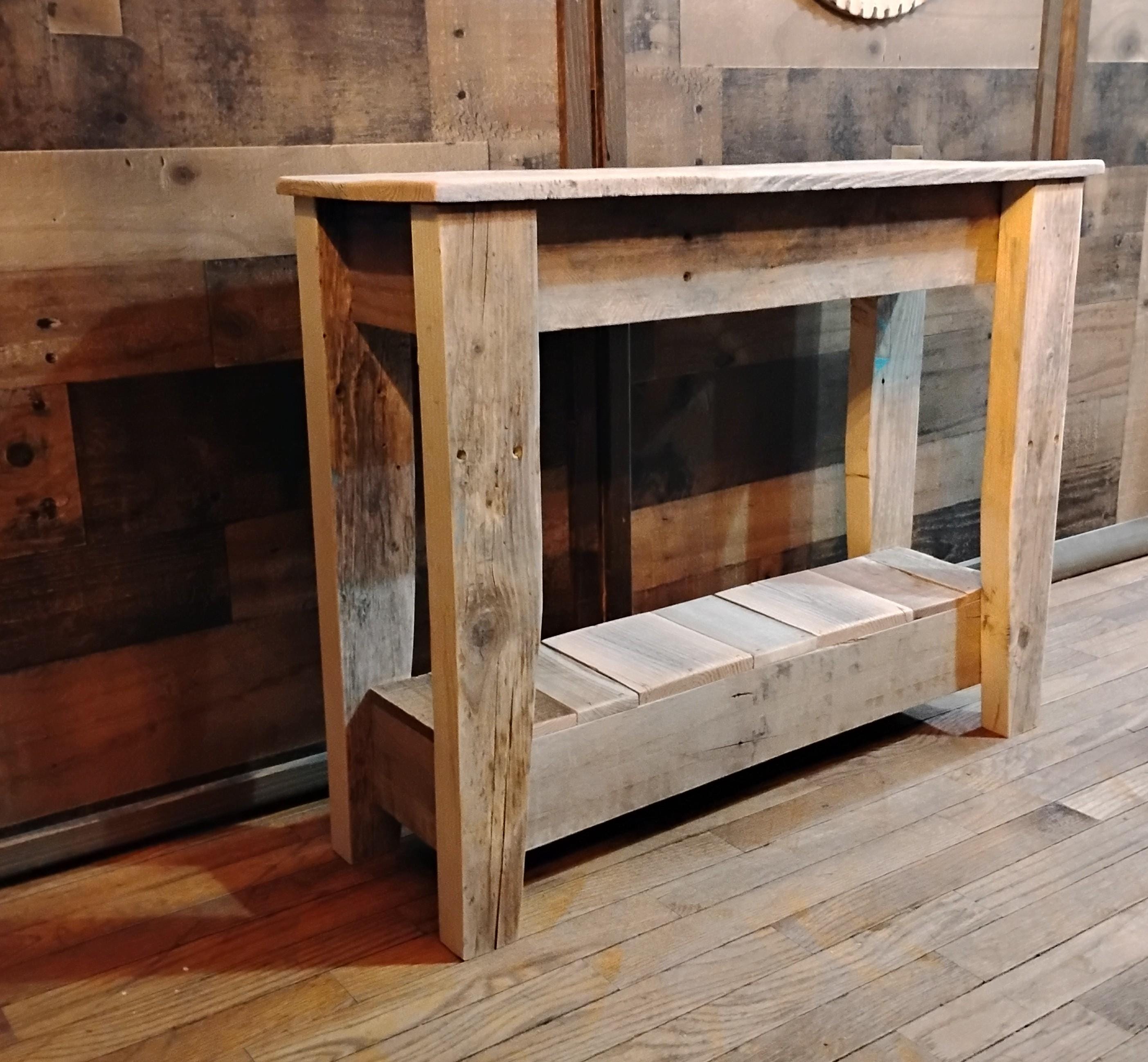 Rustic Console Table for Entryway