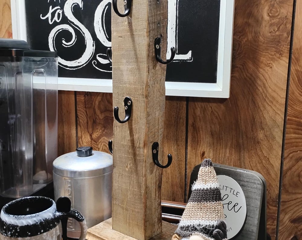 Rustic Mug Tree